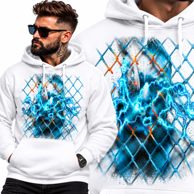 BLUZA Z KAPTUREM SPORTY WALKI  LESNAR